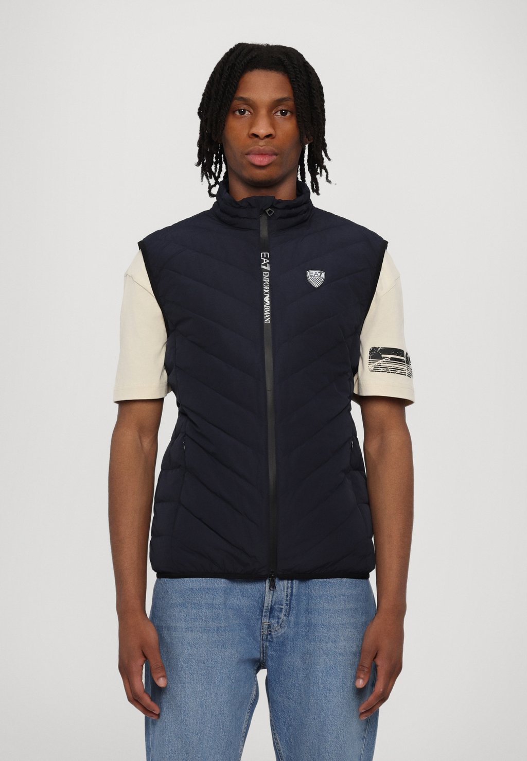 

Жилет EA7 Emporio Armani, темно-синий