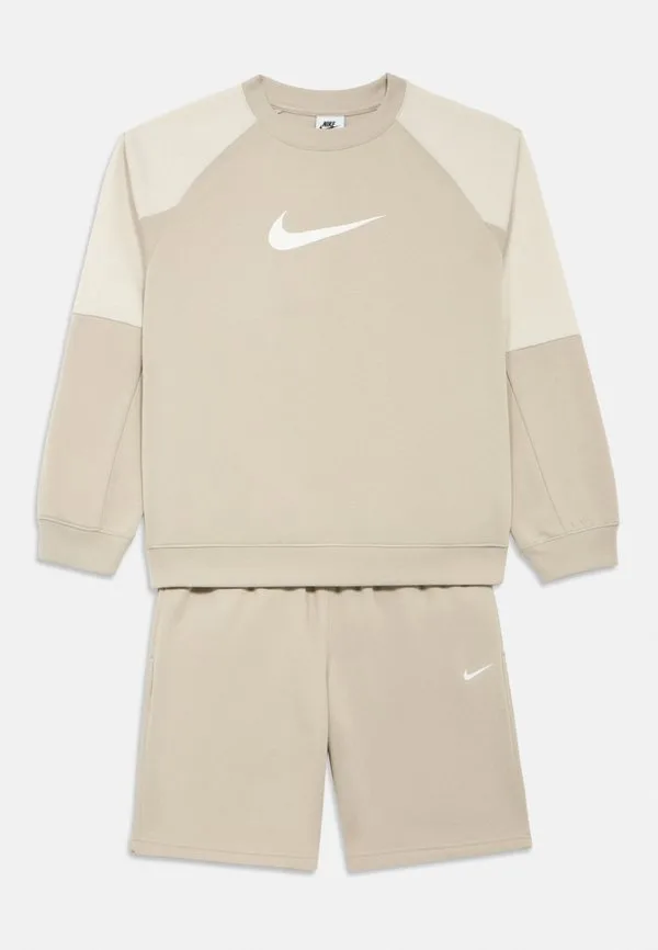 Спортивный костюм, толстовка с круглым вырезом Nike Sportswear, Cream/Light Orewood Brown/White — фото 3