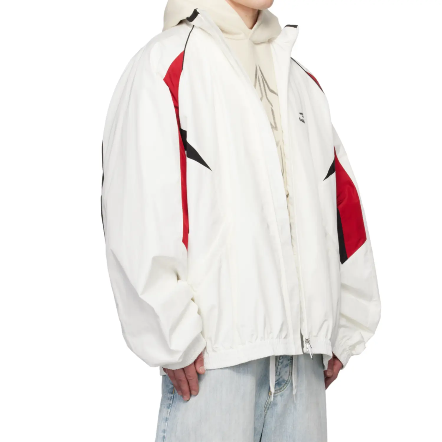 Balenciaga Куртка свободного кроя мужская белая, White — фото 4