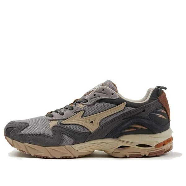 

Кроссовки wave rider 10 'grey yellow' Mizuno, серый