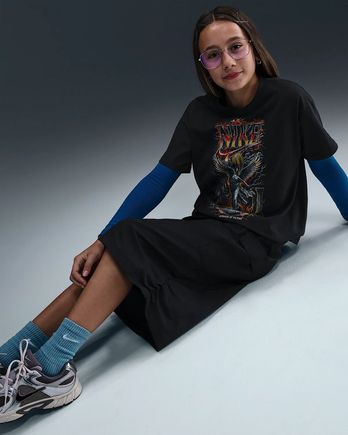 Детская футболка Nike Sportswear Essential, Off Noir — фото 3