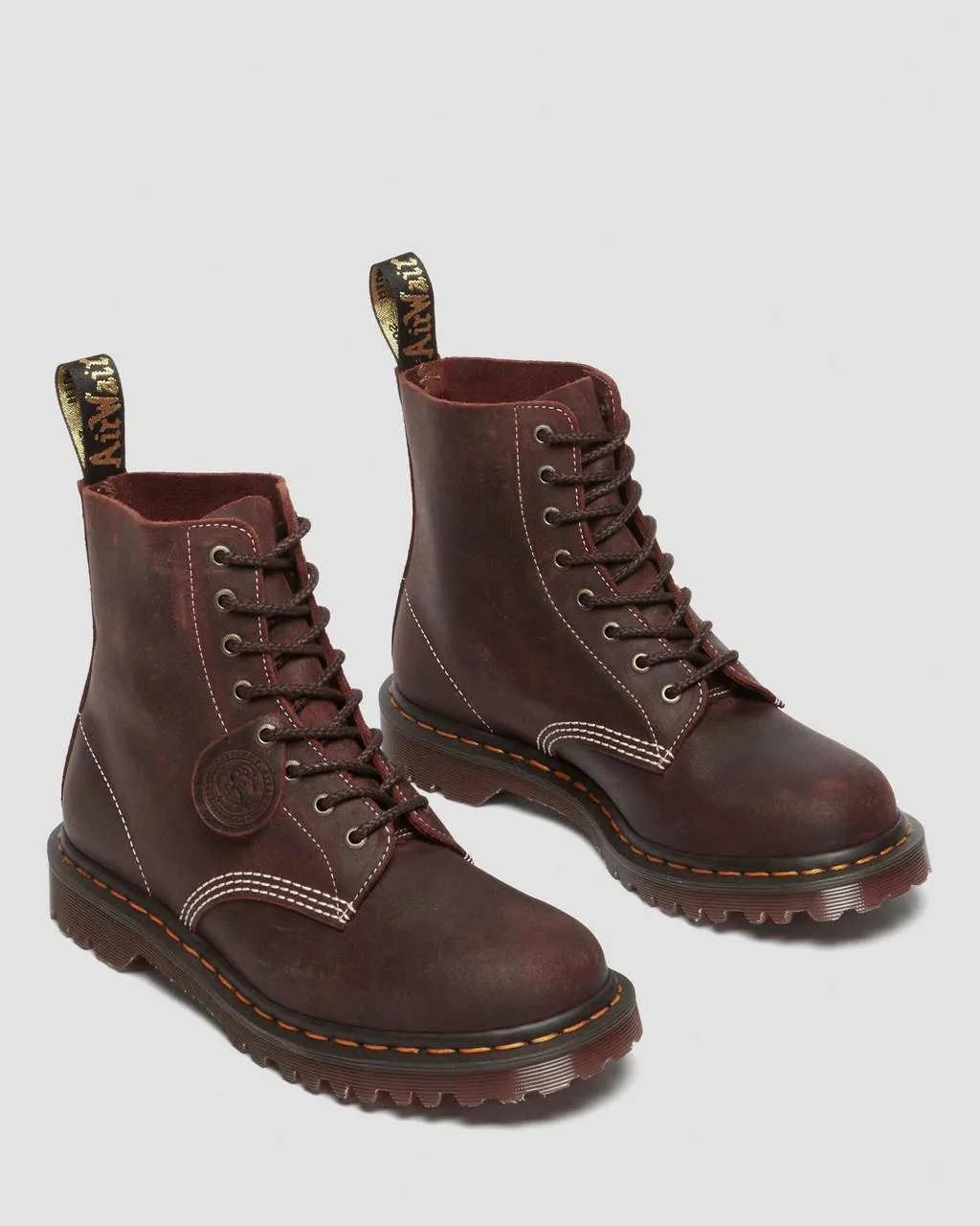 Ботинки Dr. Martens England Wax на шнуровке, коричневый — фото 4