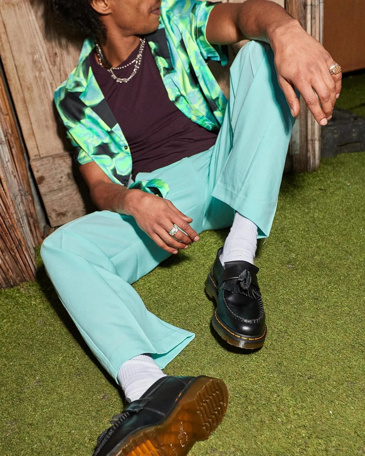 Мокасины на скользящей подошве Dr. Martens, черный гладкий — фото 2