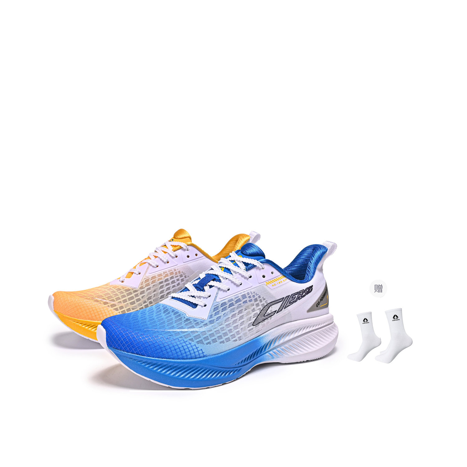 

CLERSES Muscle Cloud 3.0 Low Top Air Cushion кроссовки для бега unisex CIERSES, Cloisonne синий Comes with Socks