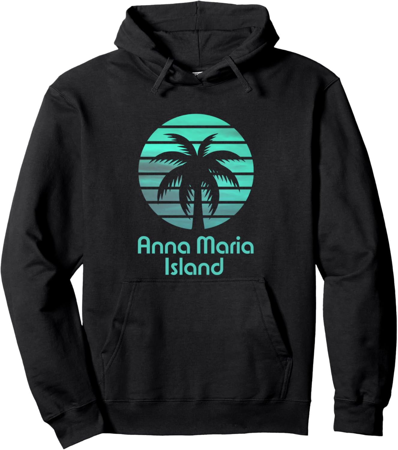 

Худи с изображением острова Аннамария, Флорида Designs On Anna Maria Island, Florida, черный
