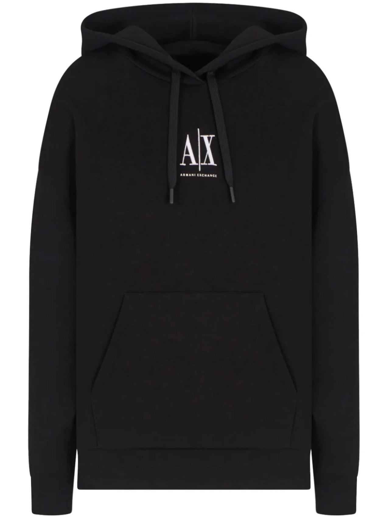 

Худи с вышитым логотипом Armani Exchange, черный