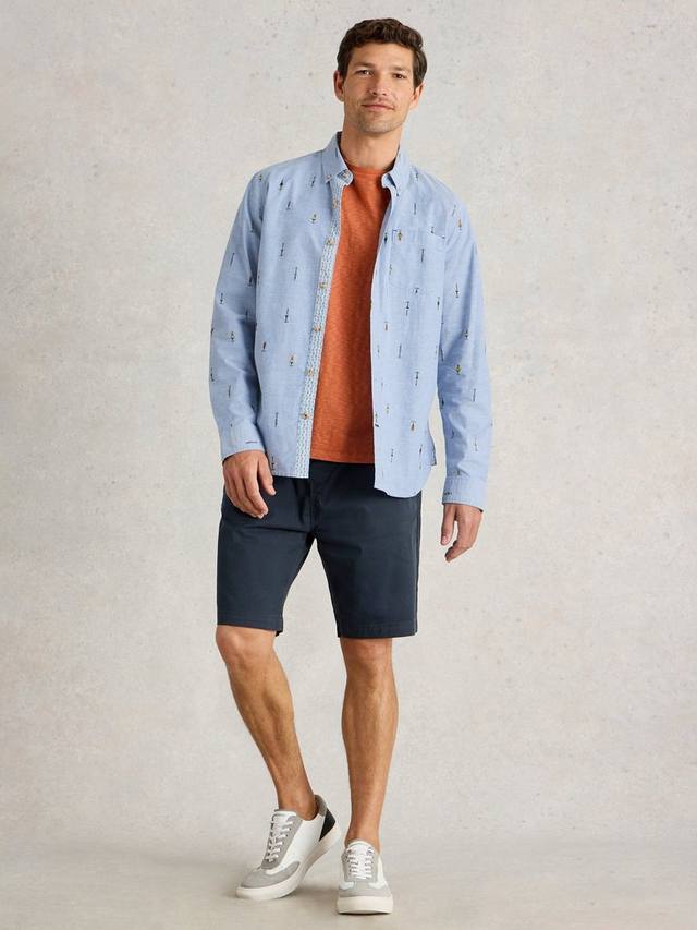 

Хлопковая рубашка Finsbury с крючком для рыбы White Stuff, Chambray Blue