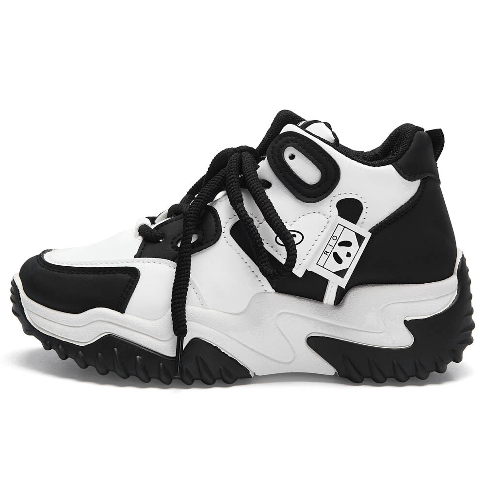 

Кроссовки TOM TAILOR Lifestyle Shoes Women's High-top Black/White, черный/белый