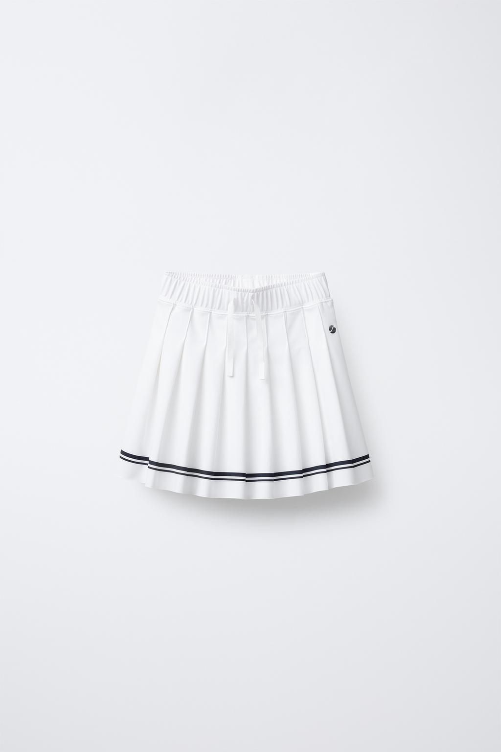 

Юбка-бермуды в клетку в складку ZARA, белый