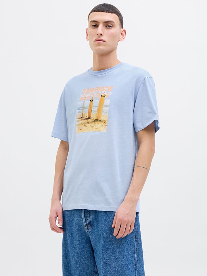 

Футболка Porto Jack & Jones, светло-синий