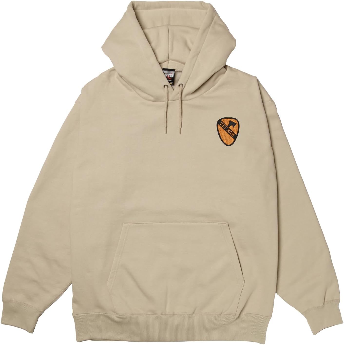 

Толстовка с капюшоном в стиле F, нашивка с гербом армии США, флисовая подкладка, пуловер, цвет: серый (stone) F-Style