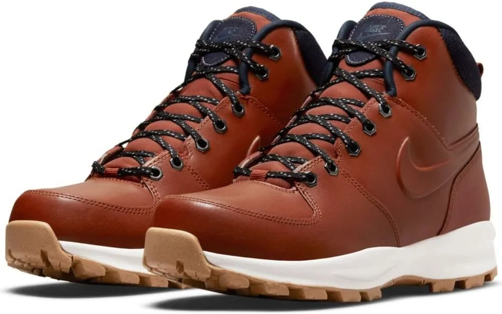 Мужские гимнастические кроссовки Nike Manoa Leather Se, оранжевый — фото 4