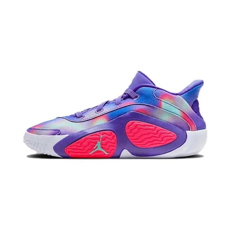 Jordan Спортивные повседневные кроссовки low top фиолетовые pre school