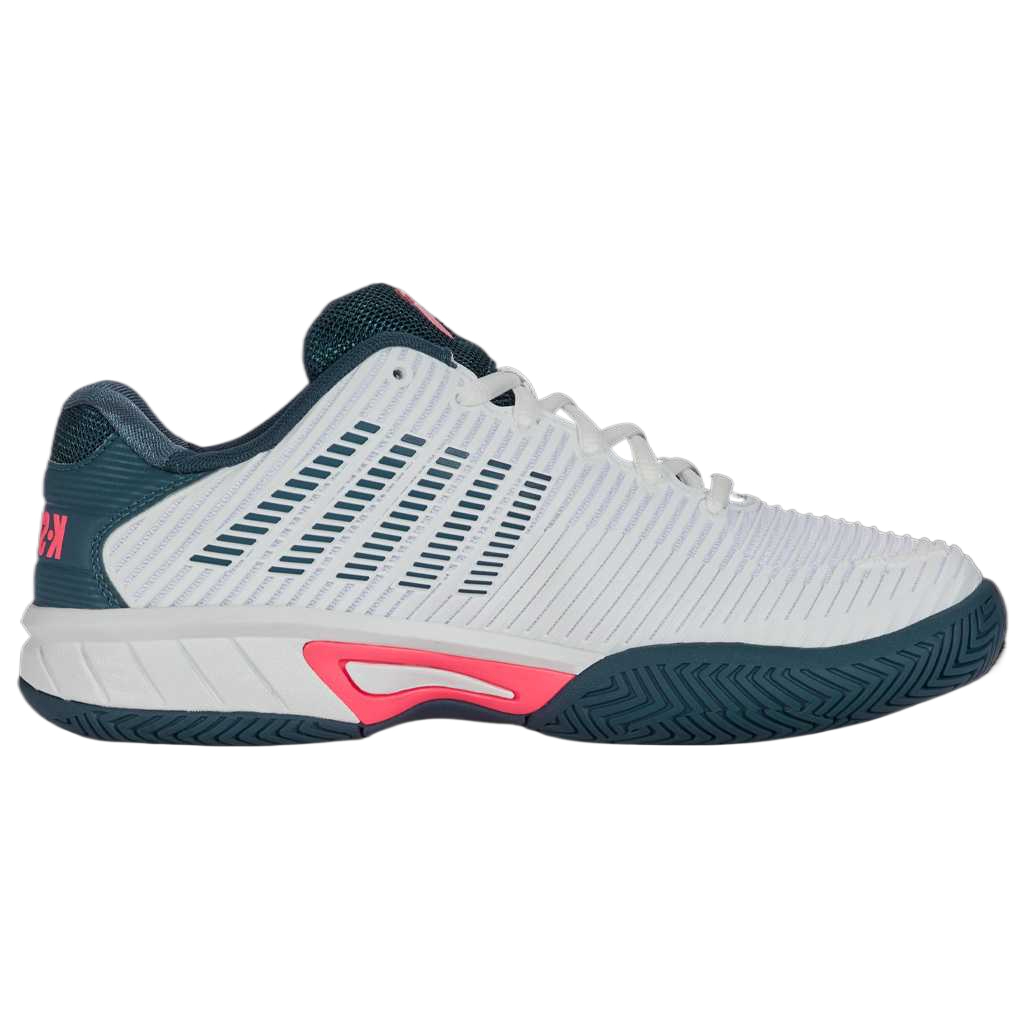 K·SWISS KSwiss Hypercourt Express 2 Low Top детские тренировочные кроссовки White, Cyan Kids' — фото 2