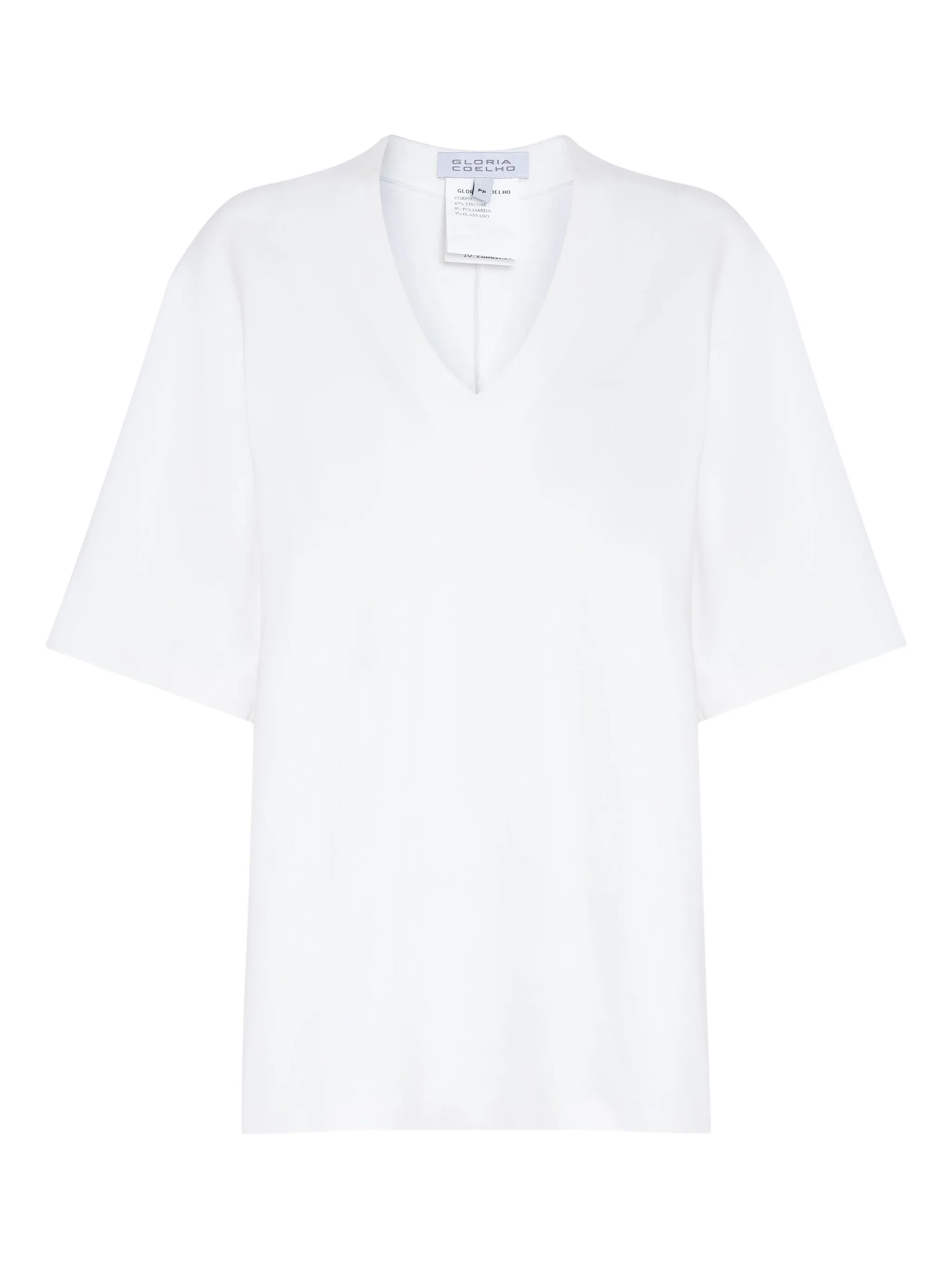

Футболка с V-образным вырезом Gloria Coelho, белый