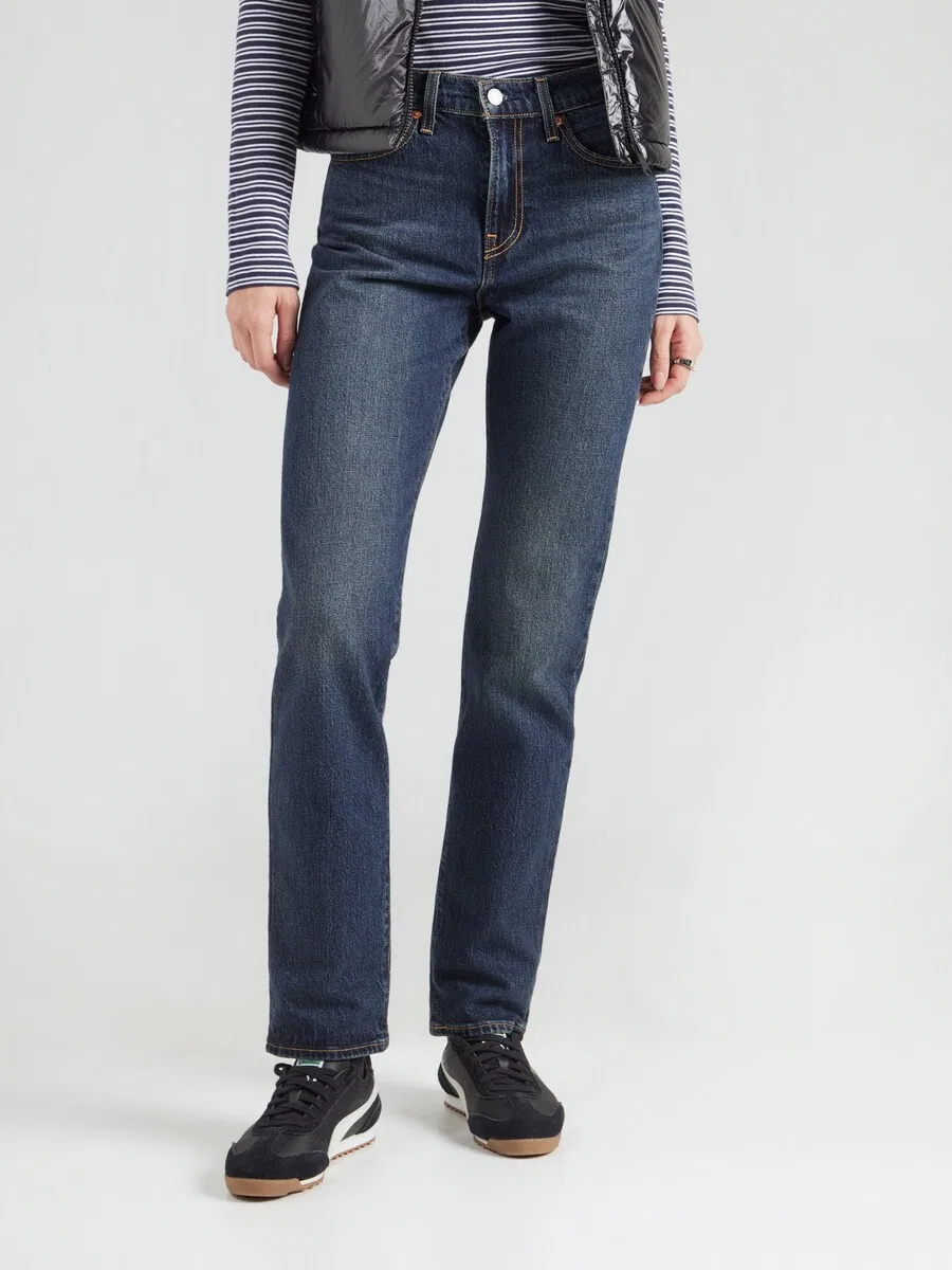 Джинсы LEVI'S Regular 'WEDGIE SLIM' темно-синего цвета — фото 2