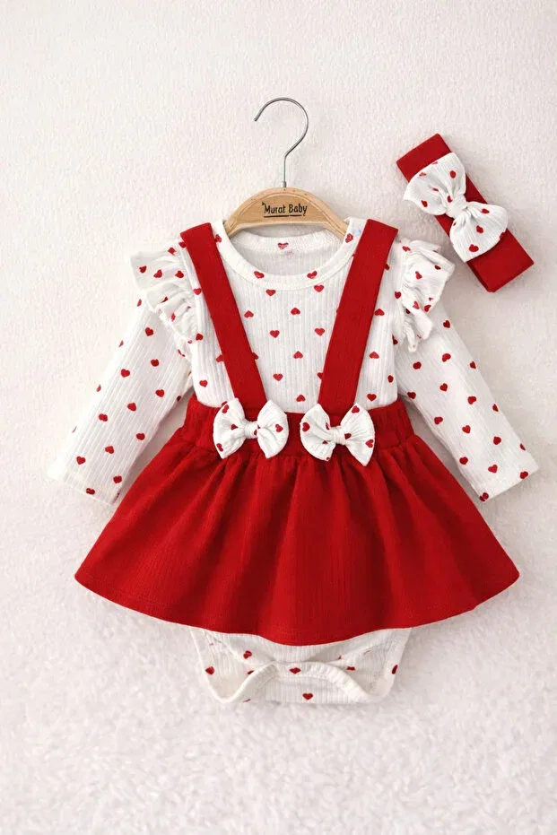 Детское платье для девочек с принтом Body Set By Murat Bebe, Red