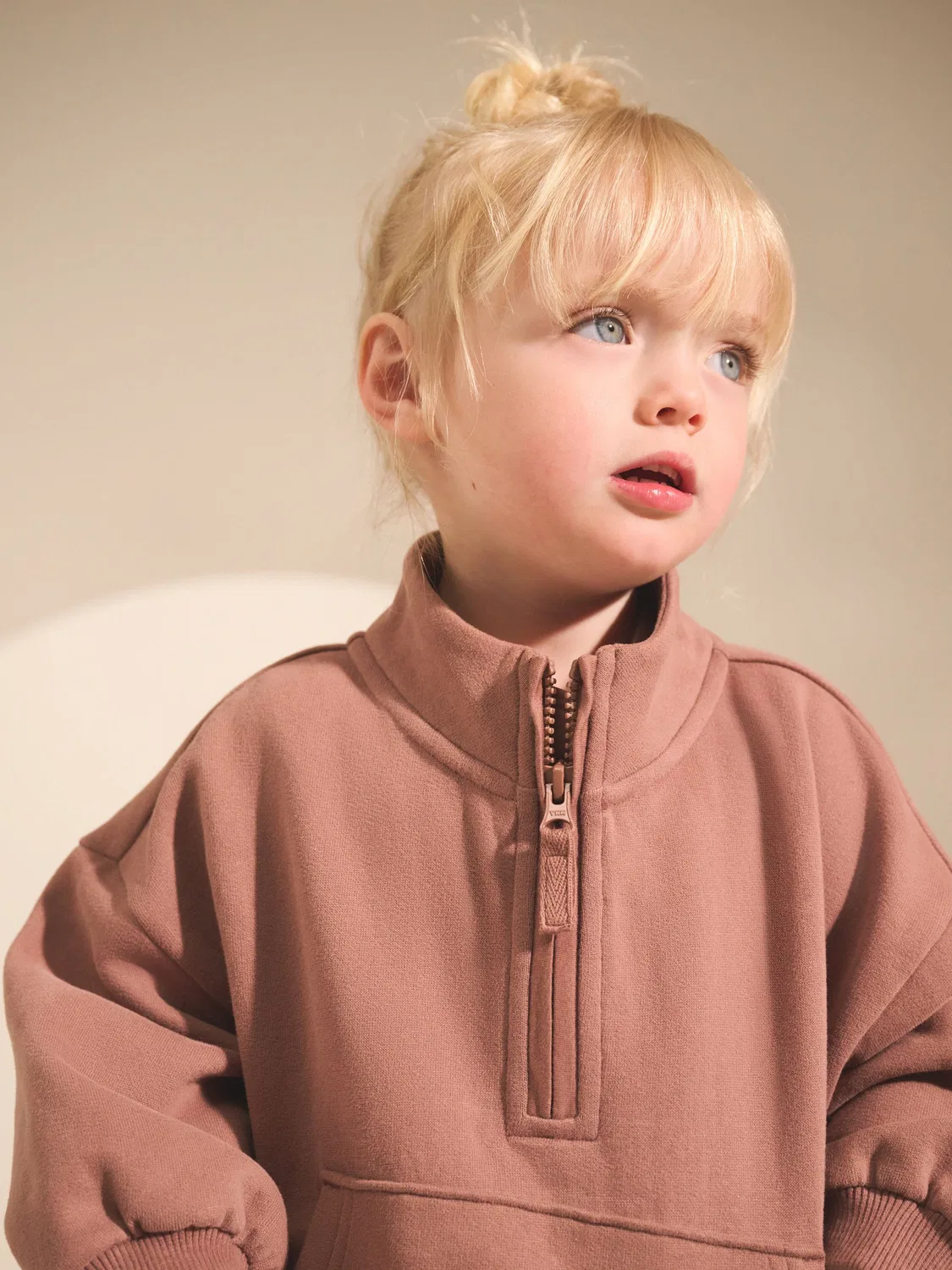 Свитшот с четверть-застежкой Mocha Brown Next, Mocha Brown — фото 4