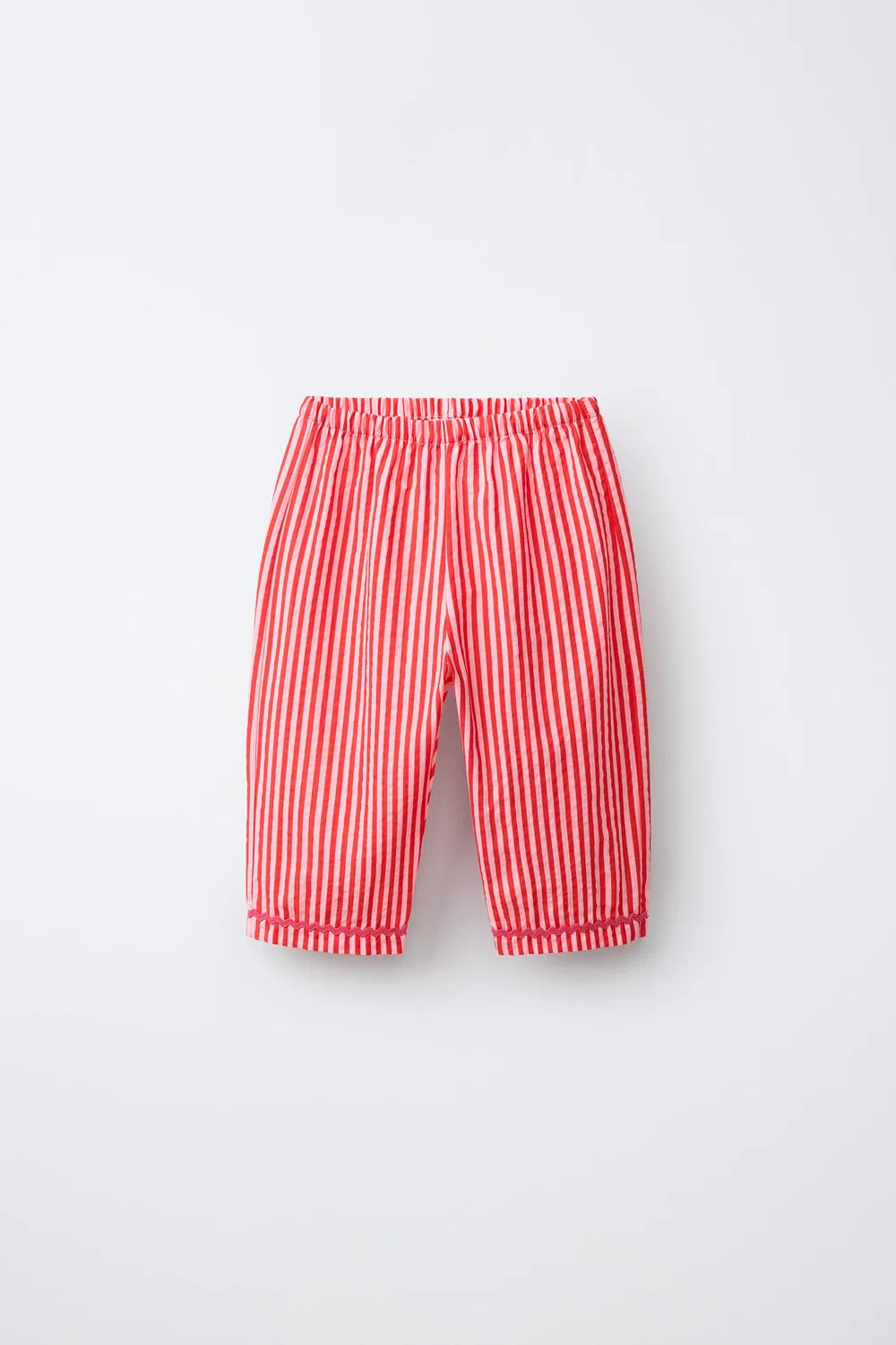Свободные брюки в волнистую полоску ZARA, Fuchsia