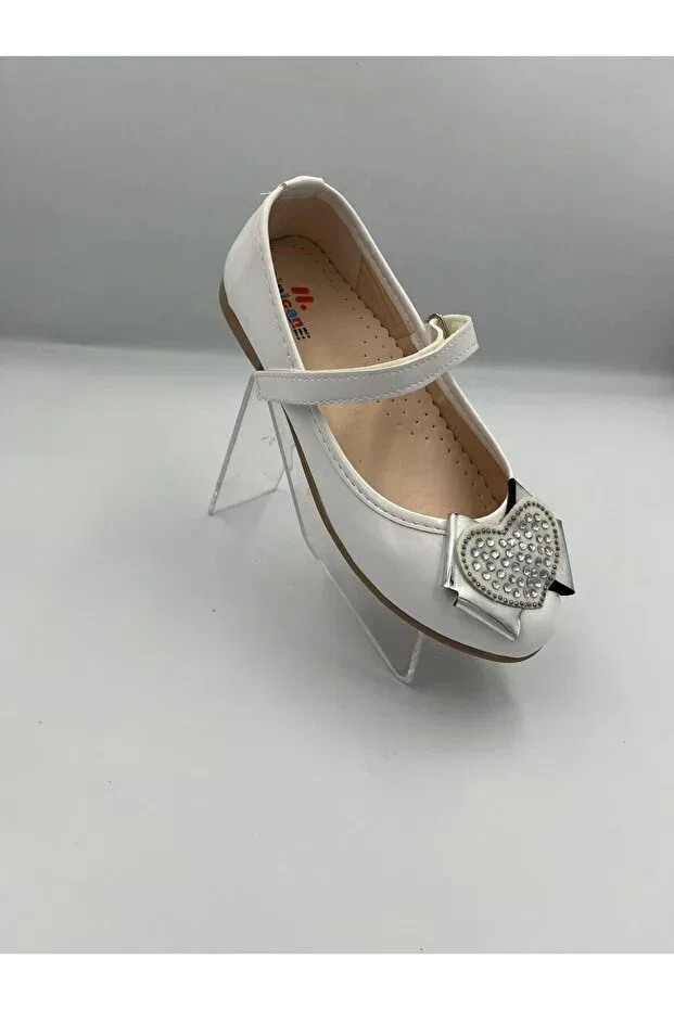 Детские балетки для девочек из искусственной кожи Kismet Kundura, White