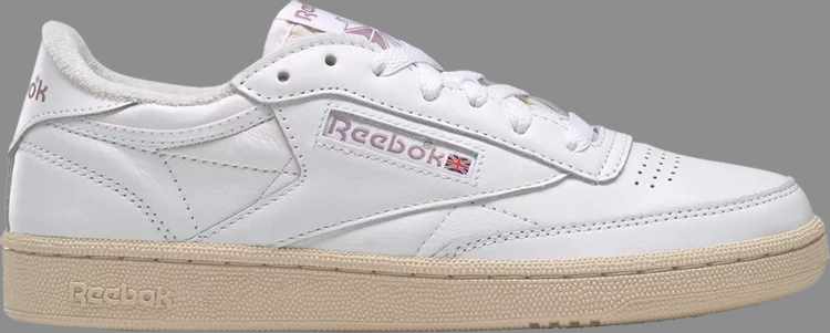 Кроссовки wmns club c 85 vintage 'white infused lilac' Reebok, белый - фото