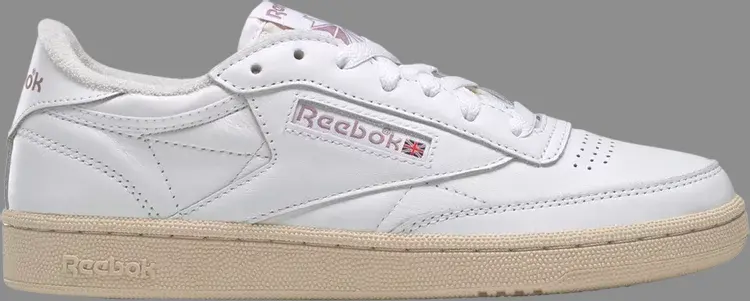 

Кроссовки wmns club c 85 vintage 'white infused lilac' Reebok, белый