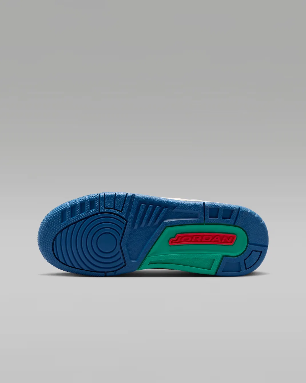 Кроссовки для детей постарше Air Jordan 3 Retro "Play Your Way", Chalk/True Blue/Kinetic Green/Track Red — фото 2