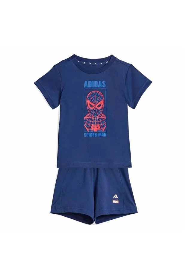 Детский комплект шорт для мальчиков с коротким рукавом Adidas, Blue — фото 2