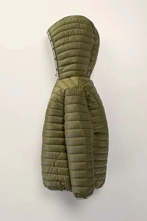 Детское пальто для девочек с капюшоном Dekubaby, Khaki — фото 2