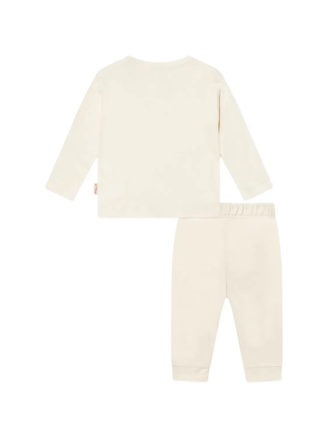 Комплект из топа и брюк на кнопках Tiffany Kids, нейтральные цвета — фото 2