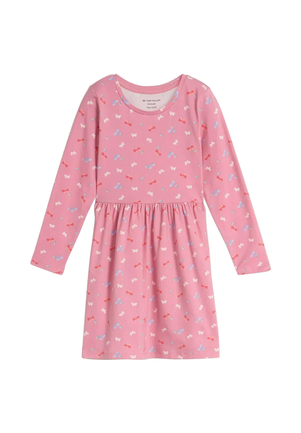 Kleider & jumpsuits mini-kleid mit muster - трикотажное платье Tom Tailor, Pink Mini Design