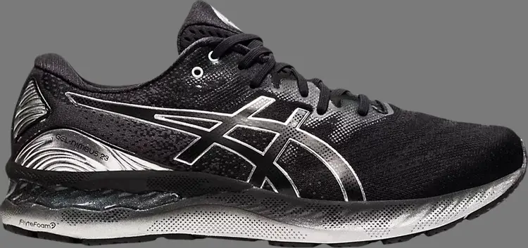 

Кроссовки gel nimbus 23 platinum 'black pure silver' Asics, черный
