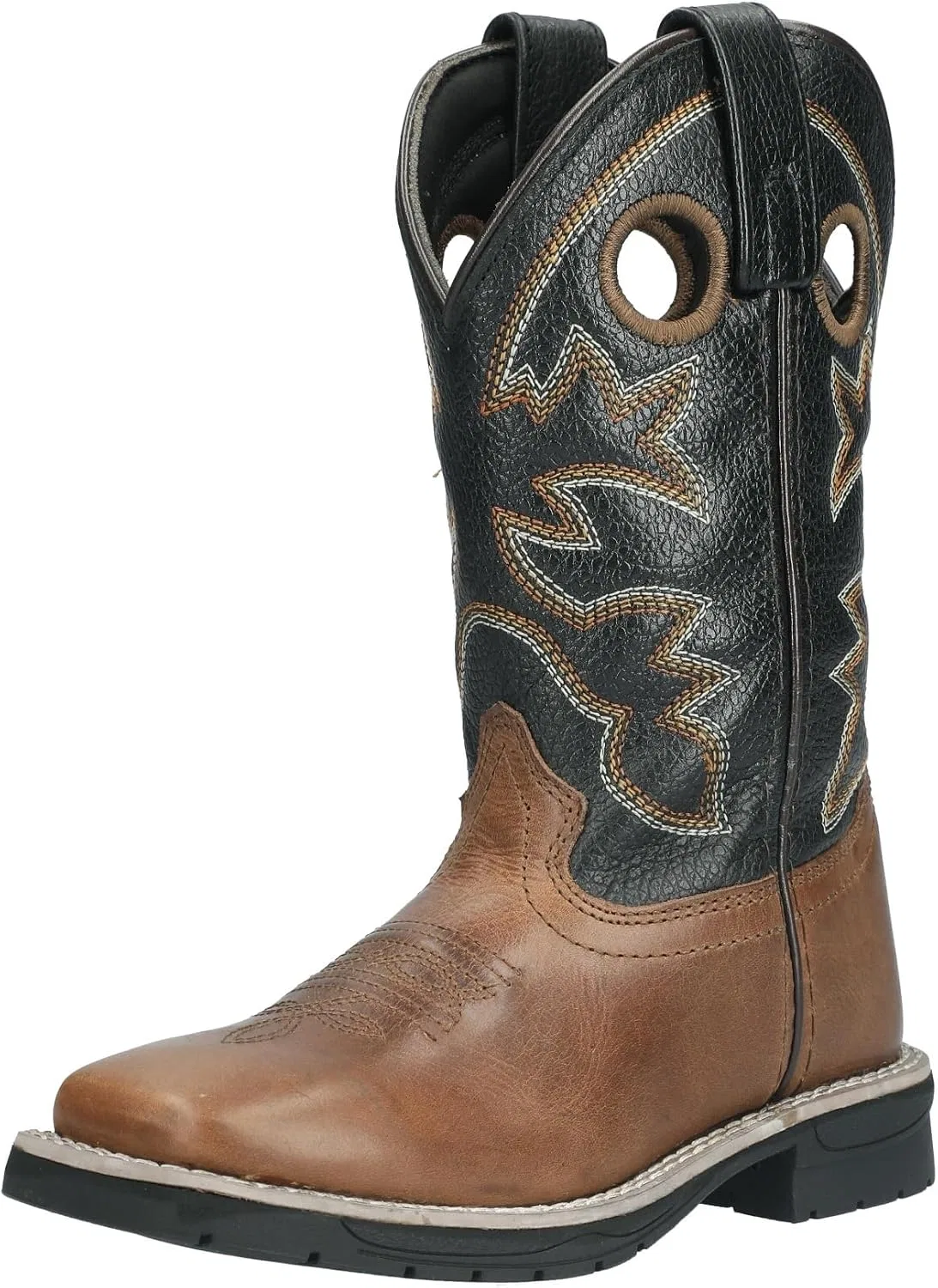 Детские ботинки для девочек с принтом Stampede Smoky Mountain Boots, Brown/Black