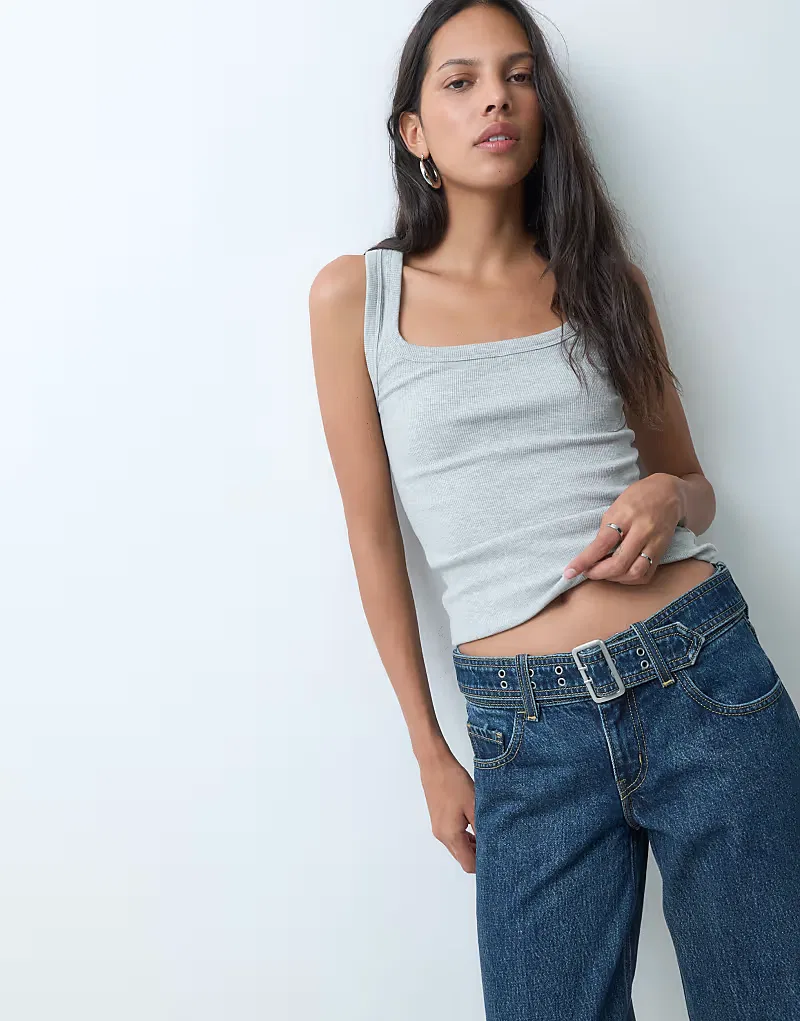 Джинсы Levi's Superlow свободного кроя с поясом, темного — фото 3