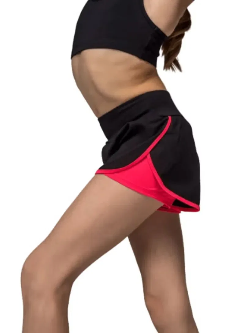 Шорты двойные с принтом Double Layer Shorts Onesports, черный — фото 2