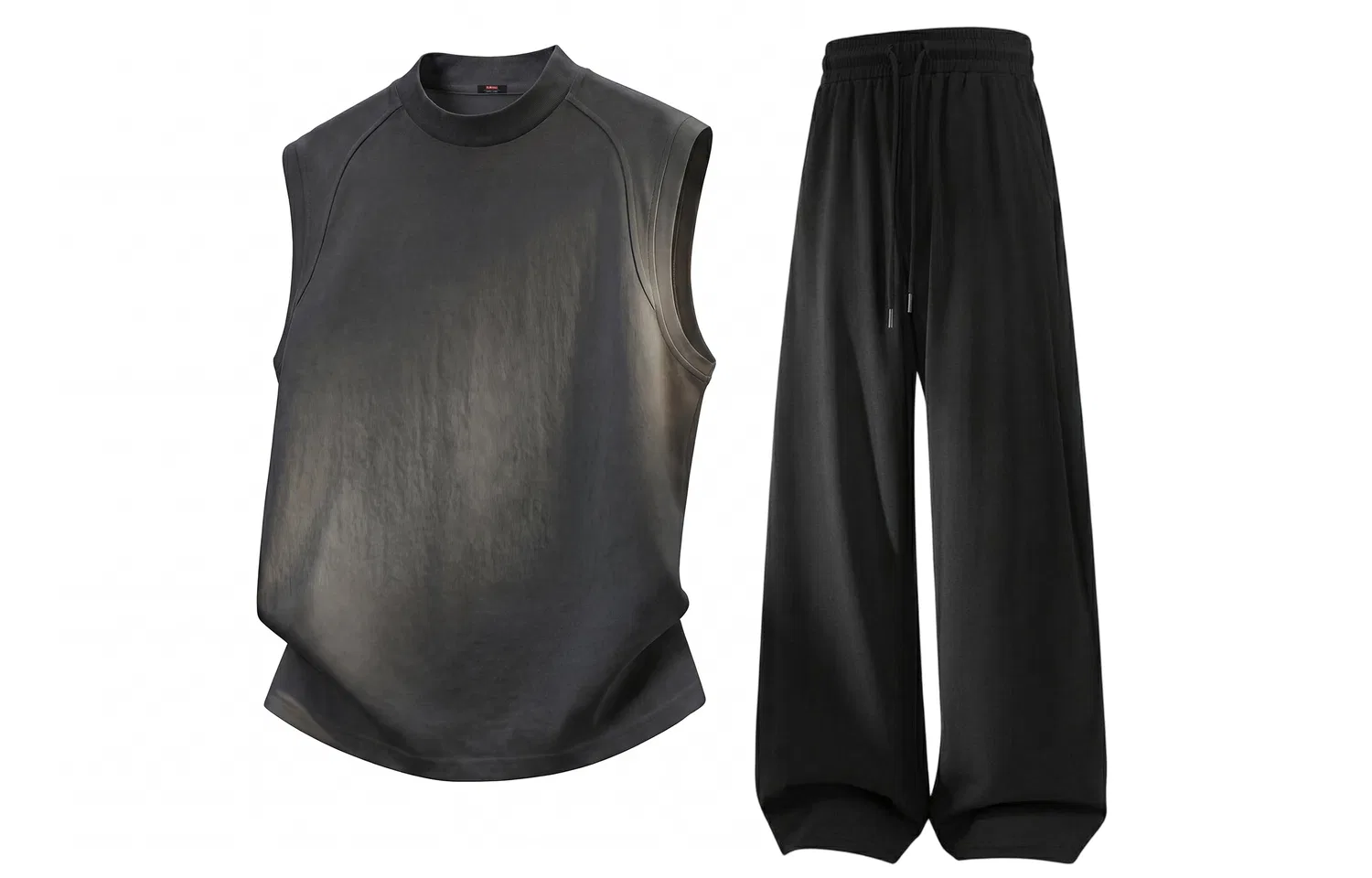 Детский комплект из двух топов на бретелях BALENO, Dark Gray Black