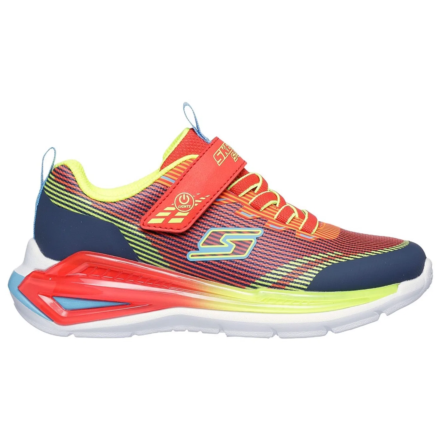 Детские кроссовки с подсветкой Skechers TRI-NAMICS 2.0, Red Multi — фото 4