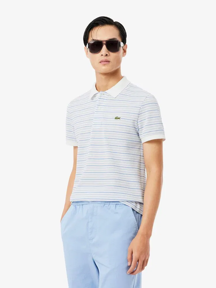 Футболка поло с мульти-полоской LACOSTE, Blue