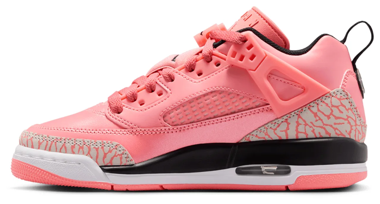 Баскетбольные кроссовки для мальчиков Spizike Low Jordan, цвет Black/White/Pink Gaze — фото 2