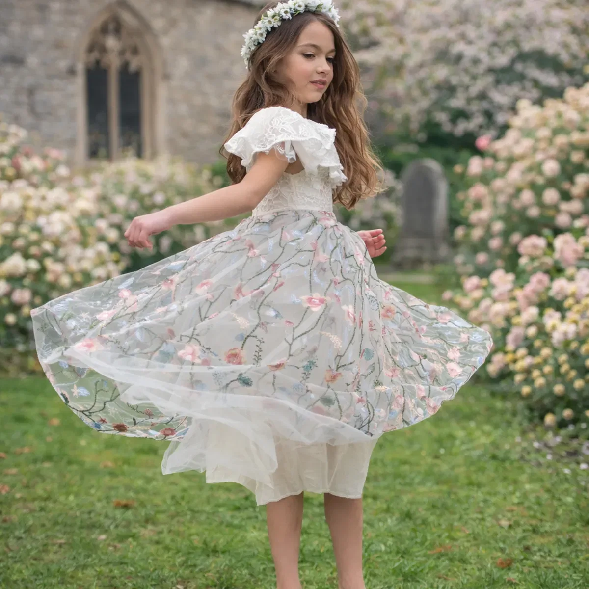 Платье Freya-Bella Uk Flower Girl Boutique, White — фото 2