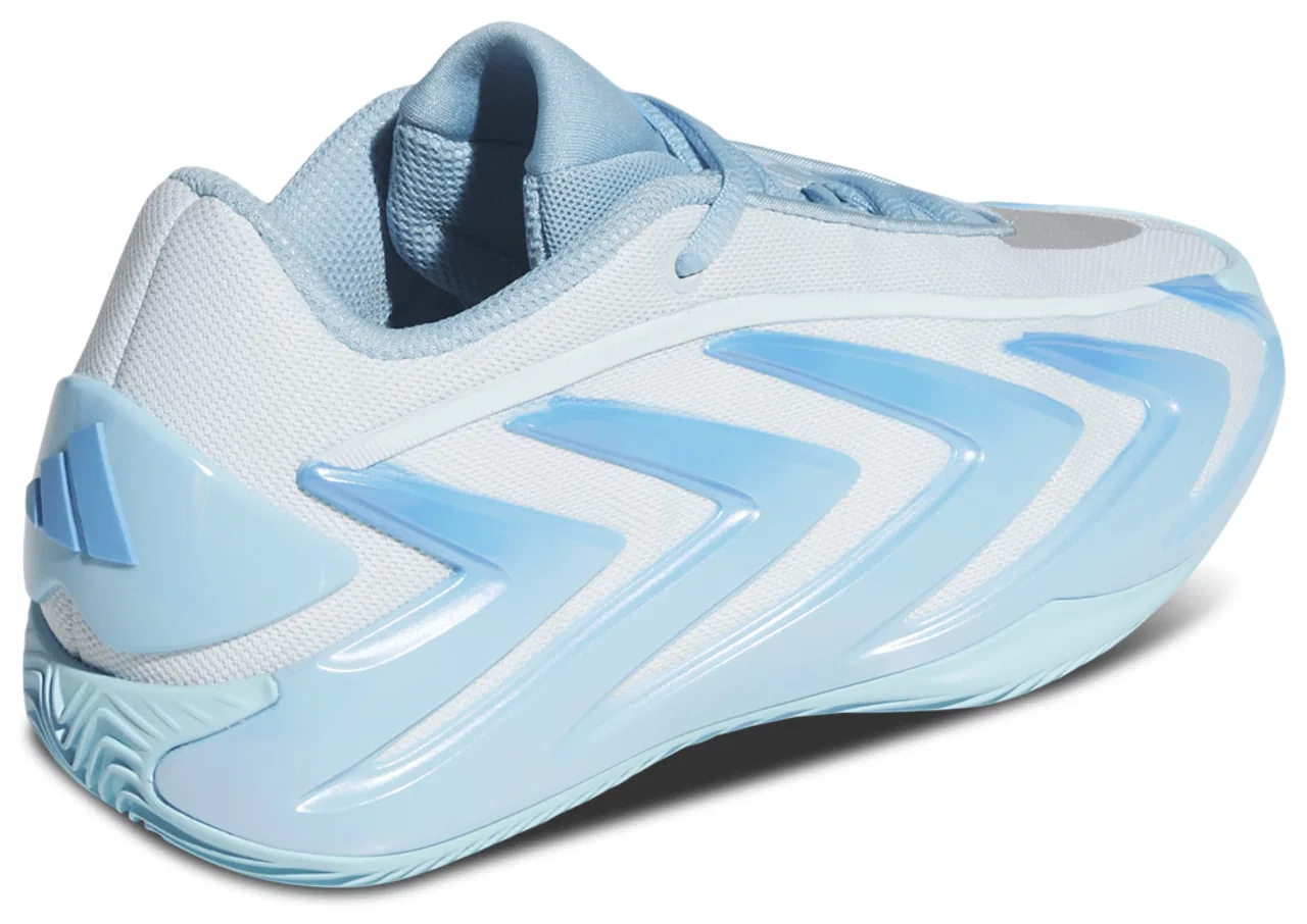 Детские баскетбольные кроссовки для мальчиков с амортизацией LightstrikePro Anthony Edwards 3 Adidas, Tech Grey Metallic/Sky Tint/Bliss Blue — фото 3