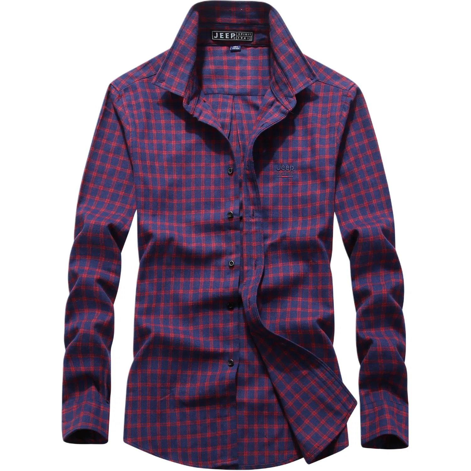Детская рубашка с воротником Red Plaid JEEP SPIRIT, Red Plaid