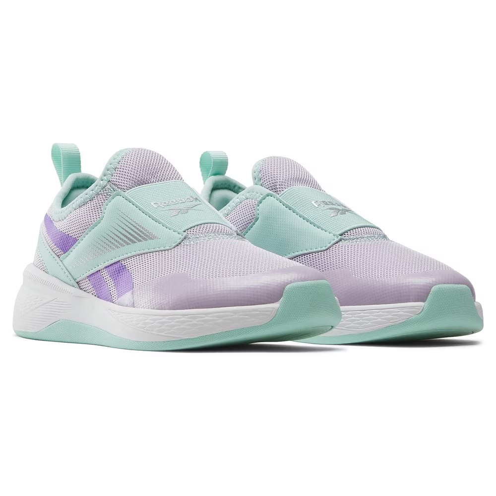 

Детские кроссовки-слипоны nano play для малышей/подростков Reebok, aqua/purple