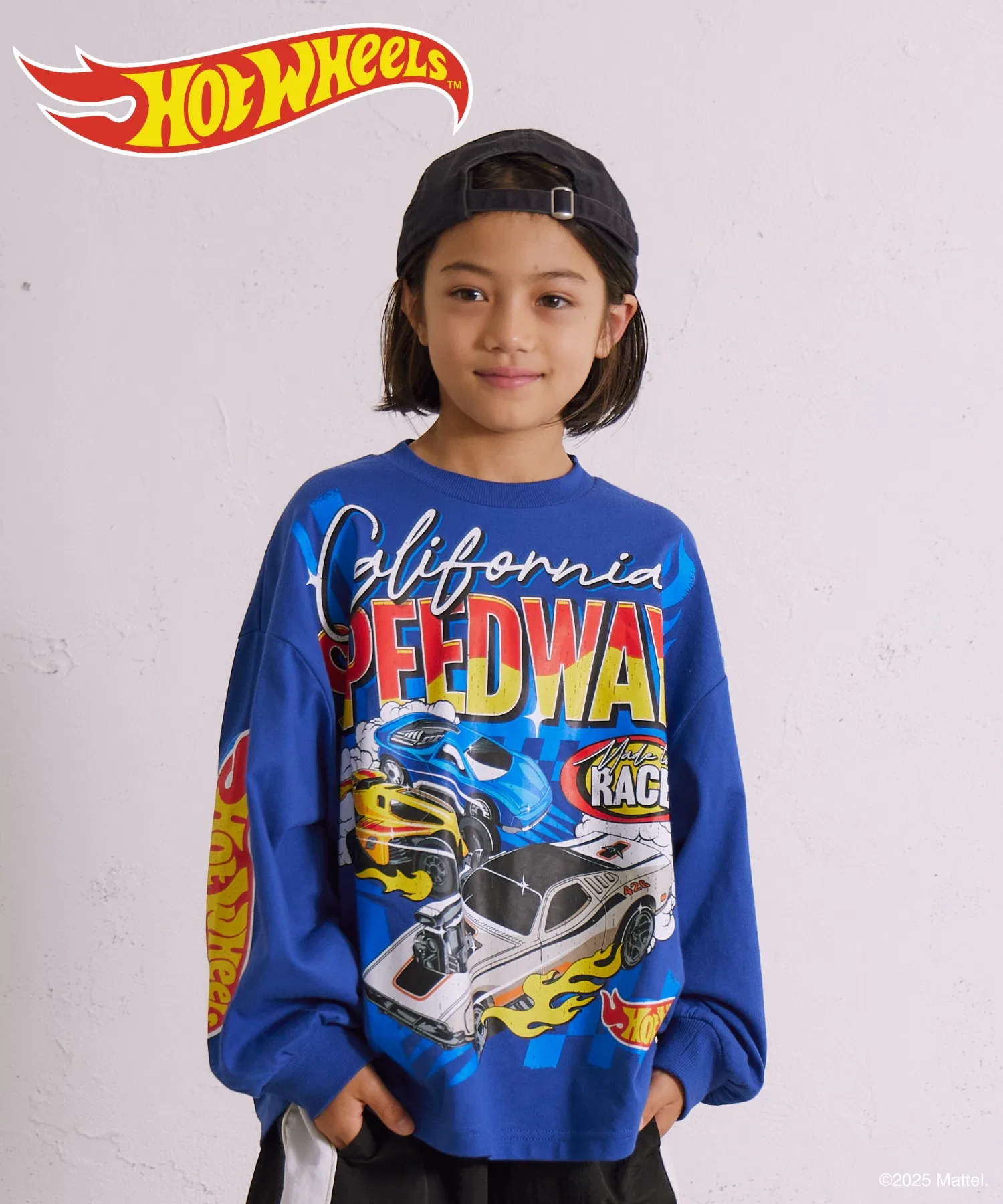Детская футболка PAIRMANON STREET с длинным рукавом и принтом Hot Wheels