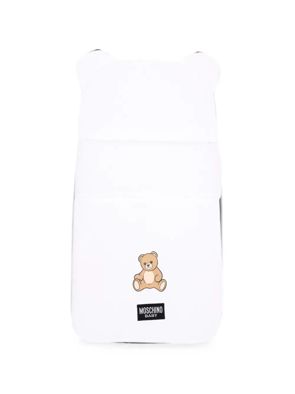 Спальный мешок с плюшевым мишкой Moschino Kids, белый