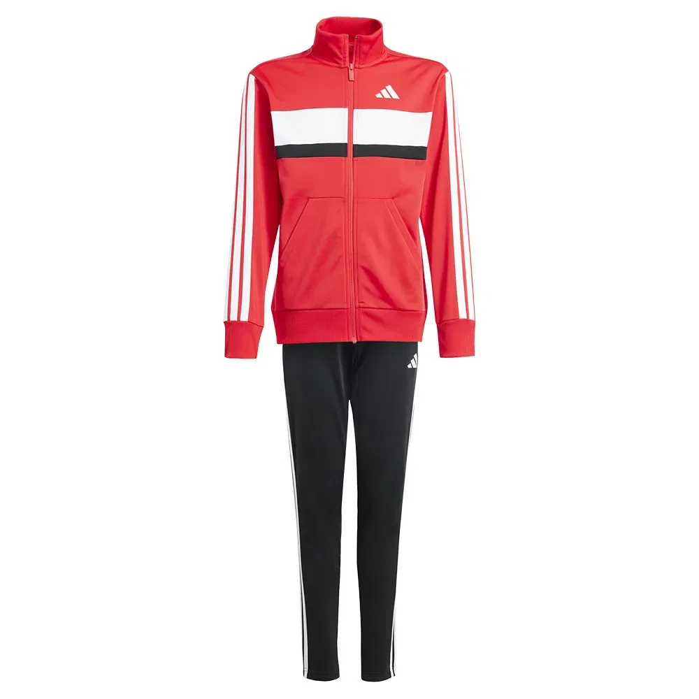 Спортивный костюм Adidas Seasonal Essentials Tiberio 3 Stripes Tricot, красный — фото 3