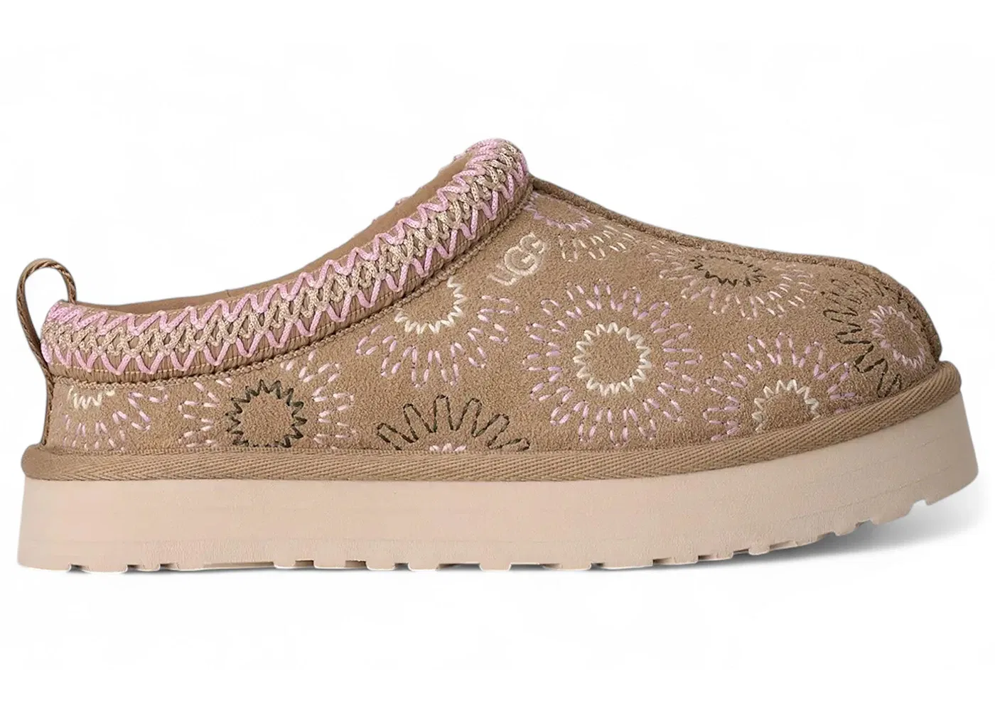 Детские тапки-сабо UGG Tazz Sun Stitch Slipper, Mustard Seed