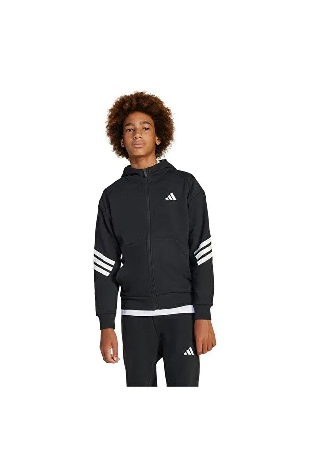 Детская куртка для девочек с принтом Sportswear Adidas, Black