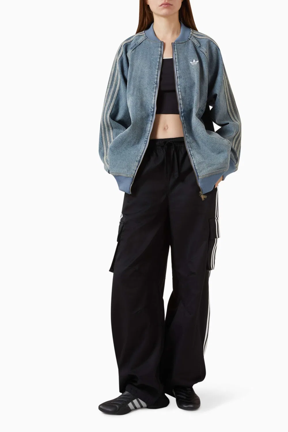 Спортивная куртка оверсайз Denim Adidas — фото 2