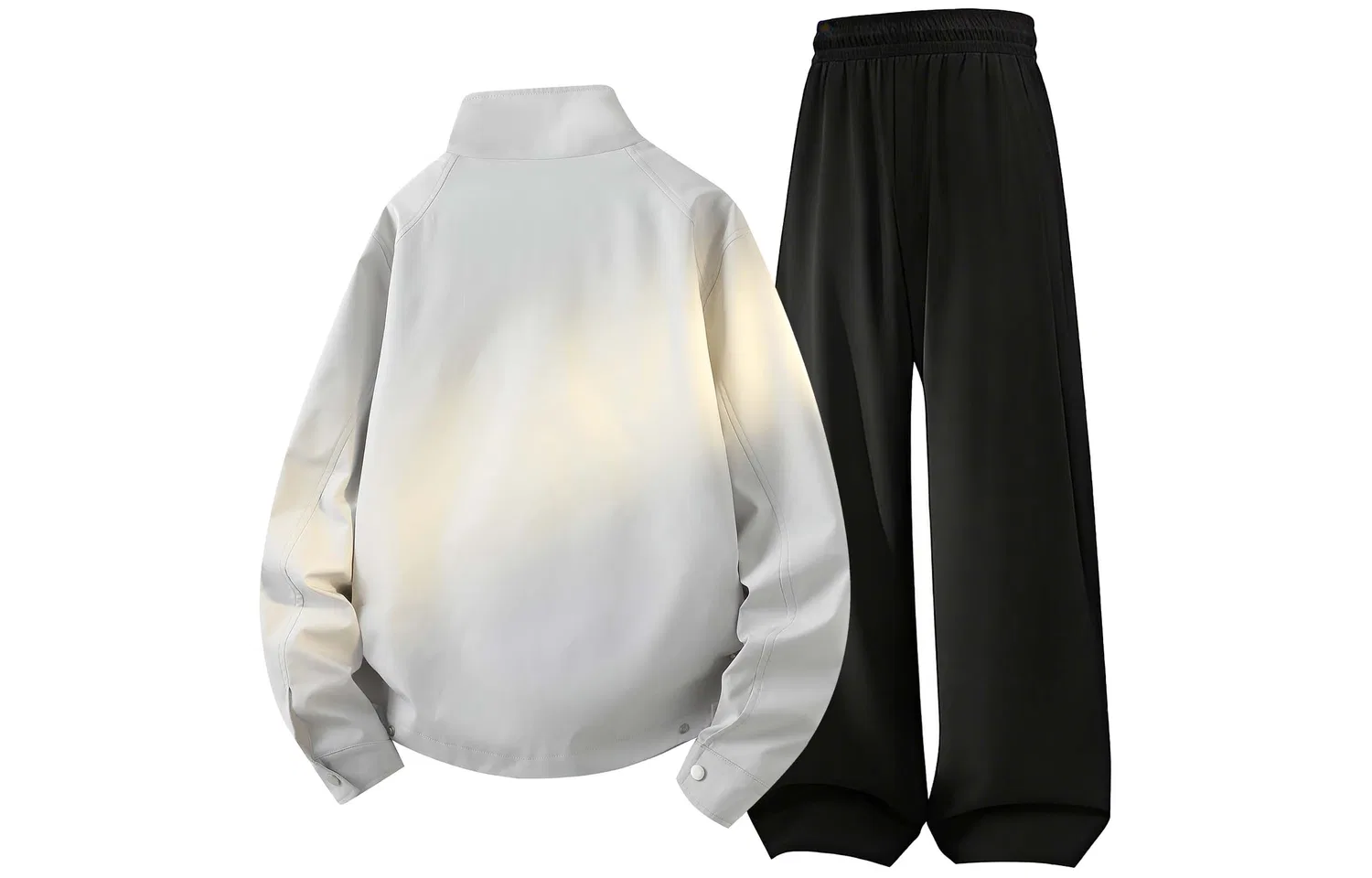 Детский спортивный костюм со стоячим воротником, Casual Sportswear Unisex Stand Collar Moderate WARRIOR, Coffee+Black — фото 4
